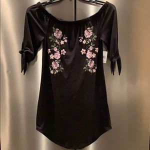 Black Knit Dress JUNIOR SIZE Medium